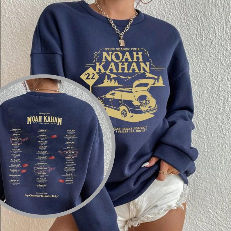 Noah Kahan Sticky Season Tour 2023 Unisex Shirt, Noah Kahan Empty Tank Tour Hoodie