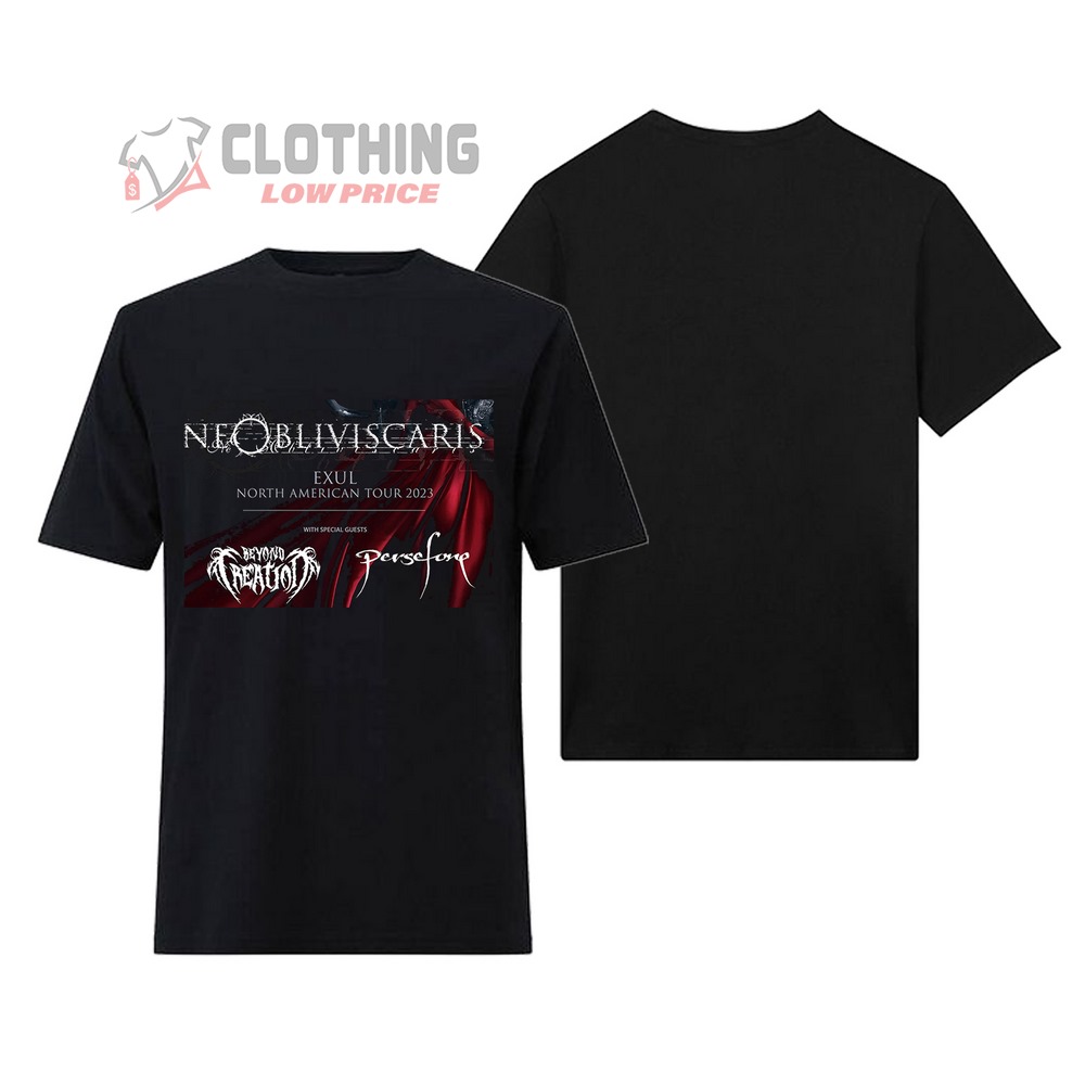 North American Tour 2023 Merch, Ne Obliviscaris Exul North American Tour 2023 Sweatshirt, Ne Obliviscaris Tour 2023 Usa Tickets Shirt