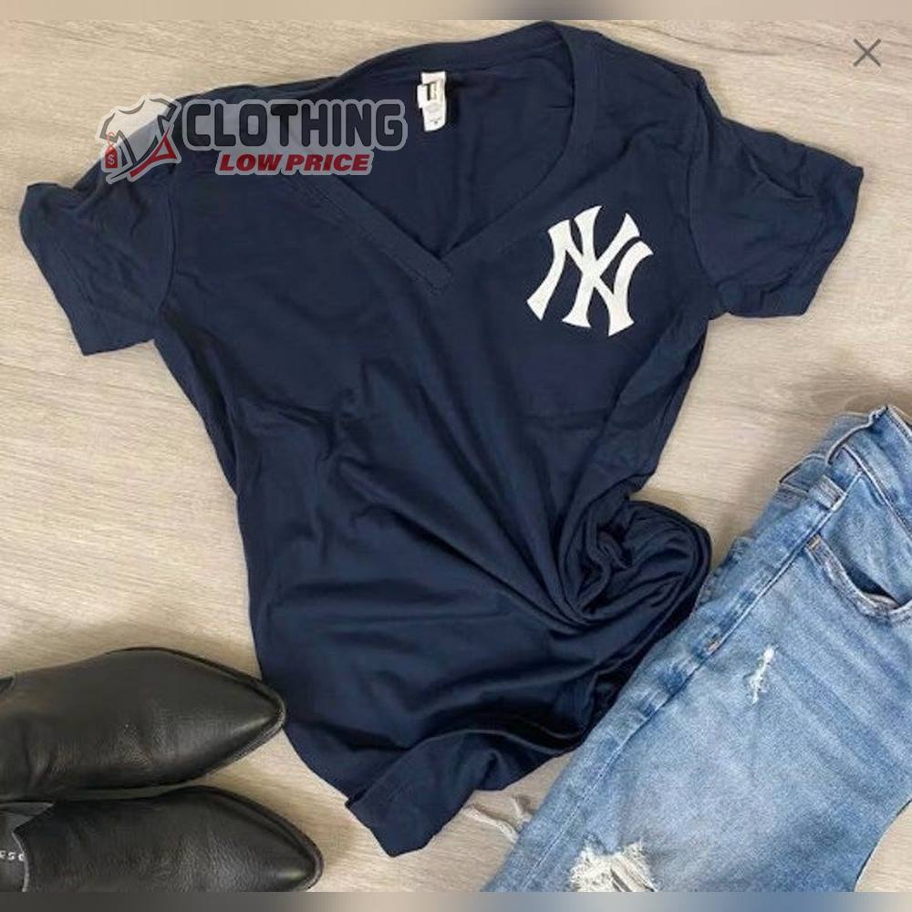 Ny Yankees Merch, Women'S V-Neck Shirt