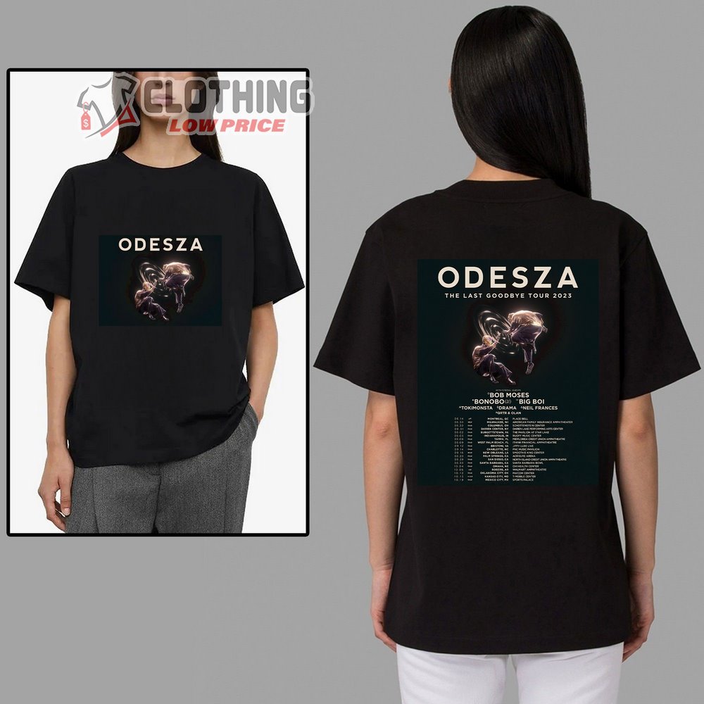 Odesza The Last Goodbye Tour 2023 Merch, Odesza Tour 2023 Shirt The Last Goodbye Tour 2023 Setlist T-Shirt