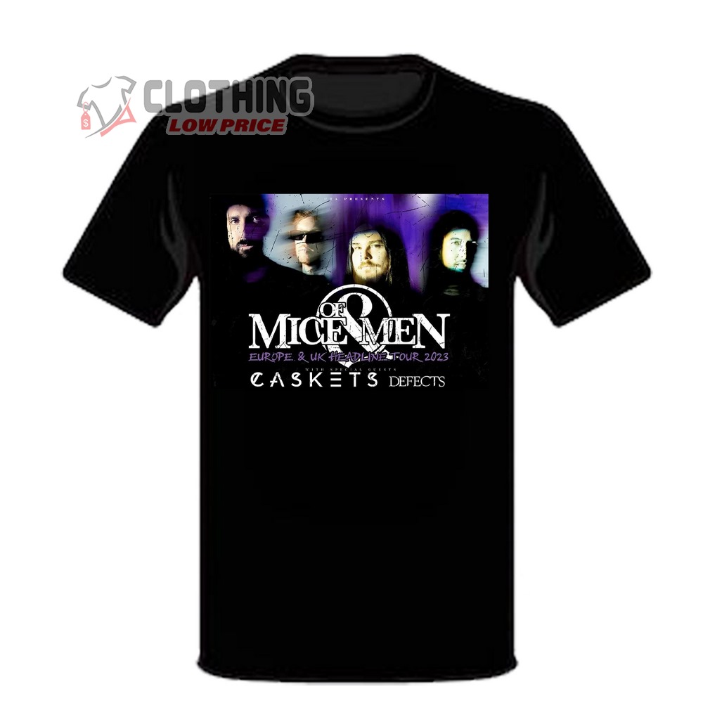 Of Mice And Men Tour 2023 T-Shirt, Caskets Defects Tour 2023 T-Shirt