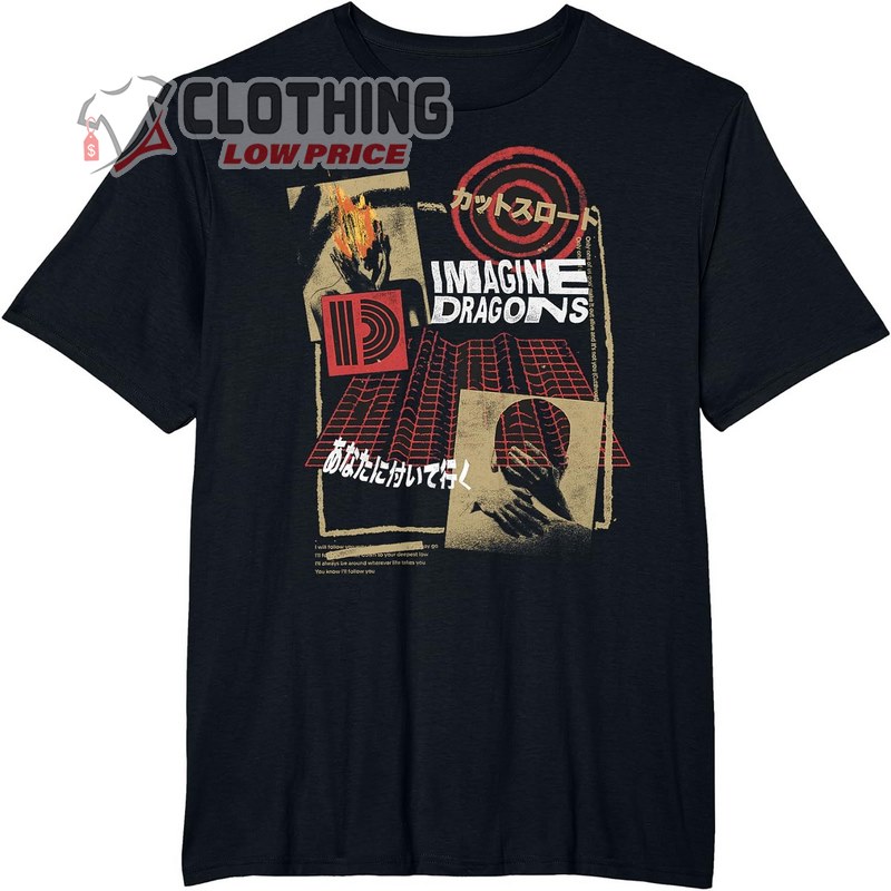 Official Imagine Dragons Exclusive Japanese Collage T-Shirt