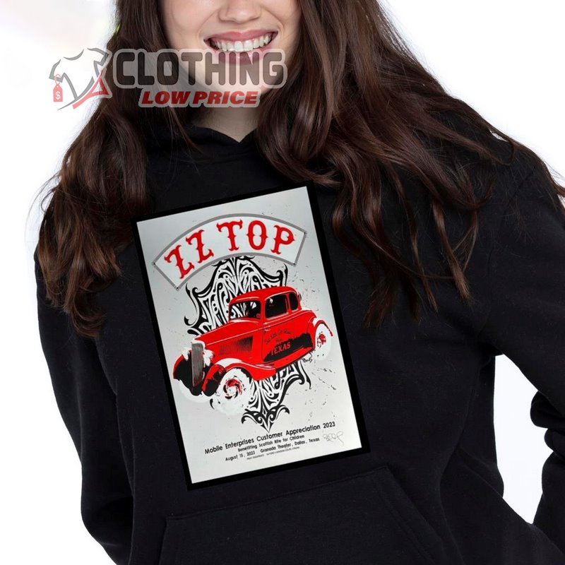 Official Zz Top Tour 2023 Granada Theater Poster Hoodie, Zz Top Concert Schedule T- Shirt, Zz Top Songs List Greatest Hits Shirt