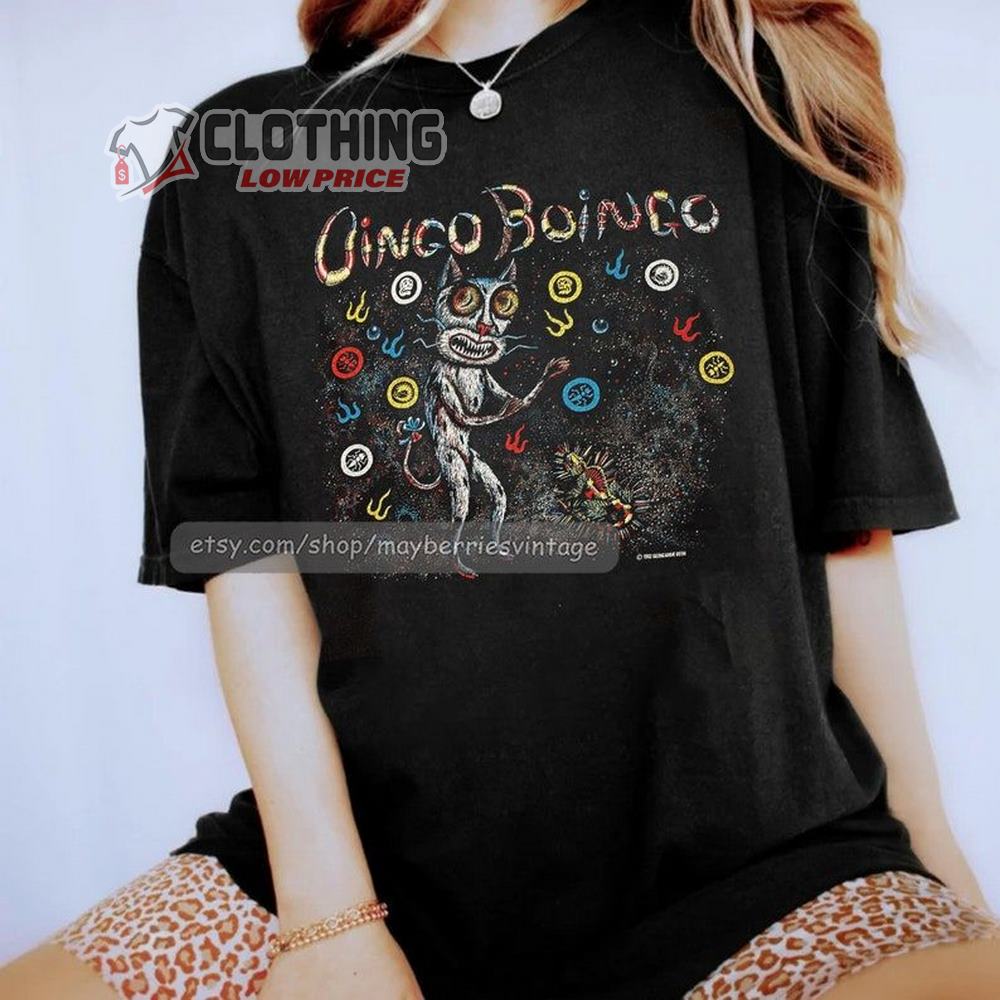 Oingo Boingo Tour Merch, Vintage 80S Oingo Boingo '82 Tour Concert Biggest Hits T-shirt