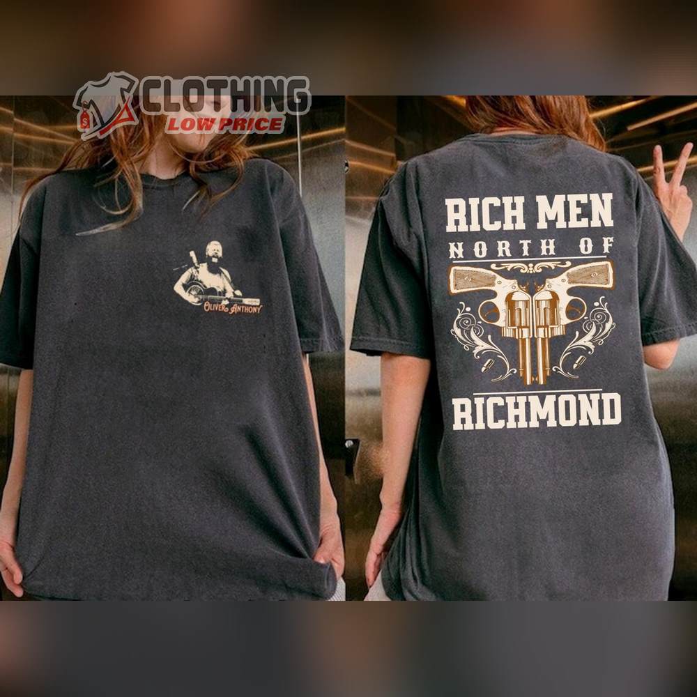 Oliver Anthony Rich Men North of Richmond T-Shirt, Hell on Earth Ain't Gotta Dollar Shirt,  Country Music Oliver Anthony Merch