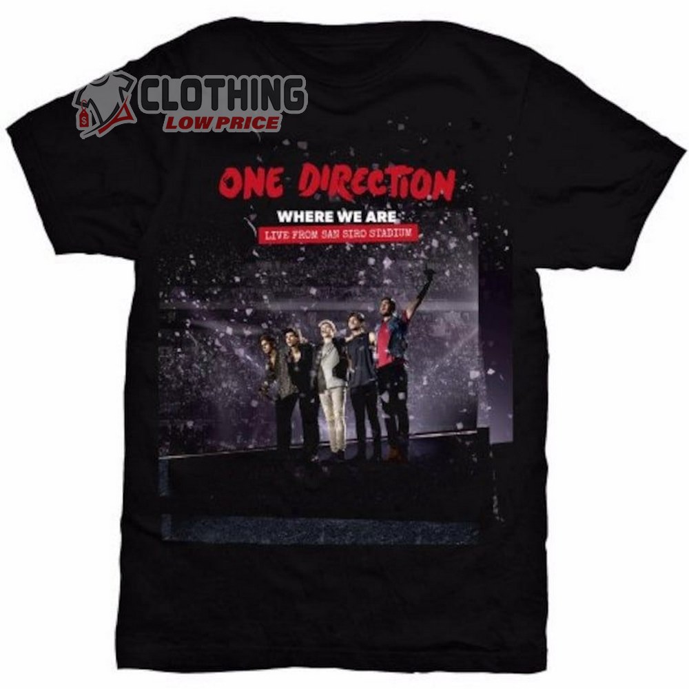 One Direction San Siro Official Shirt, One Direction Tour Merch