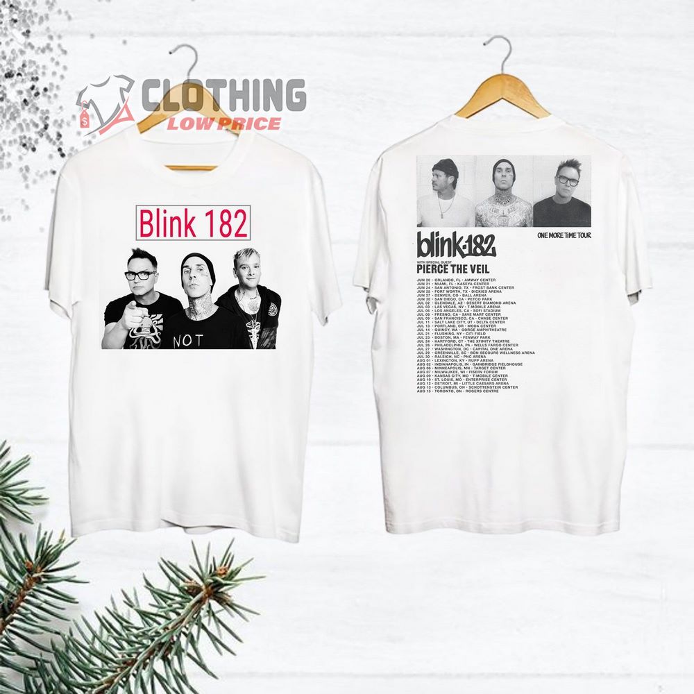 One More Time 2024 Tour Merch, Blink182 Tour Dates 2024 Shirt, Machine