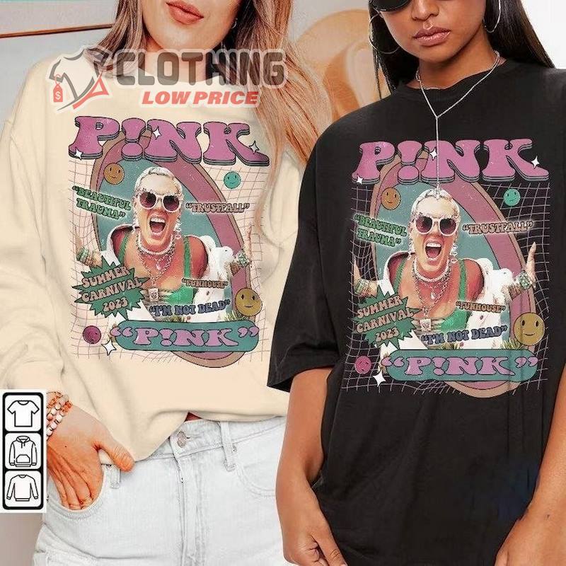 P!nk Pink Summer Carnival Tour 2023 Shirt, Summer Carnival Tour Tee Shirt, Pink Summer Carnival Tour Dates Merch