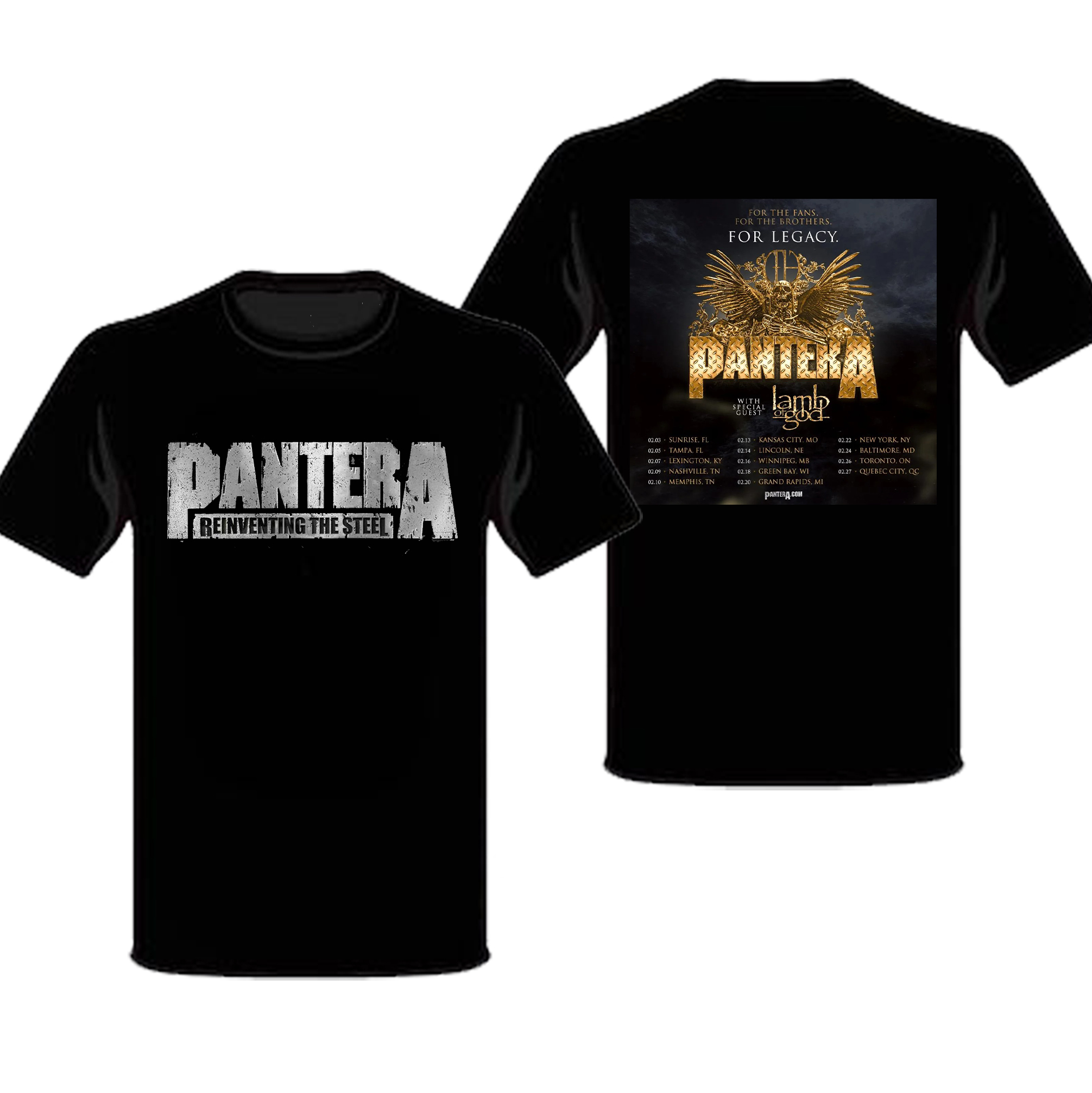 Pantera Reinventing The Stell Merch, Pantera Reinventing The Stell Tour