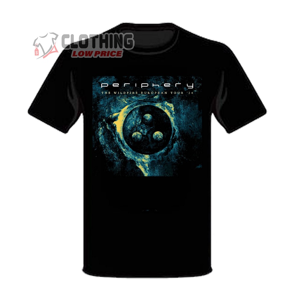 Periphery The Wildfire European Tour 2024 T-Shirt, The Wildfire European Tour 2024 Poster T-Shirt