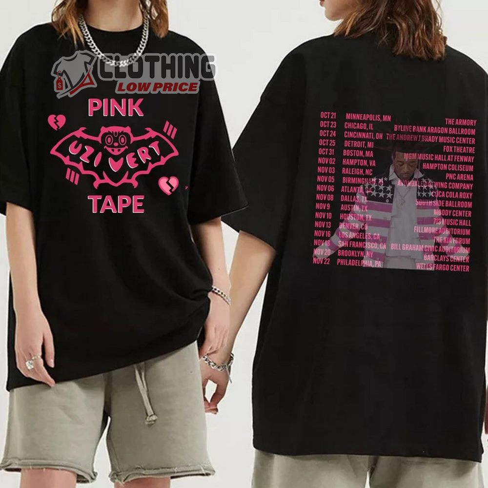 Pink Tape 2023 Tour Merch, Lil Uzi Vert Pink Tape Tour Shirt, Lil Uzi Vert Concert 2023 Tee