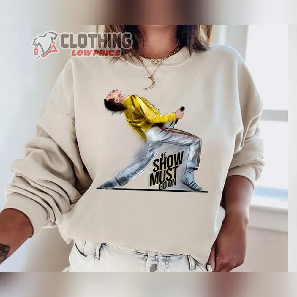 Freddie mercury yellow sweater top