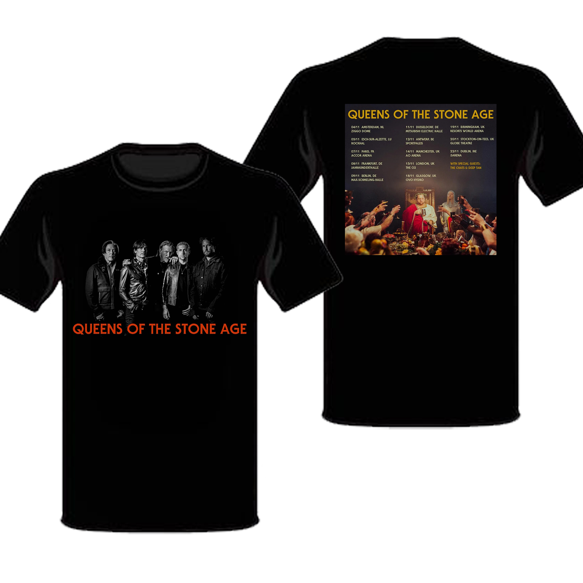 Queens Of The Stone Age Tour 2023 Merch, Queens Of The Stone Age Uk Tour 2023 Dates And Ticketmaster T-Shirt