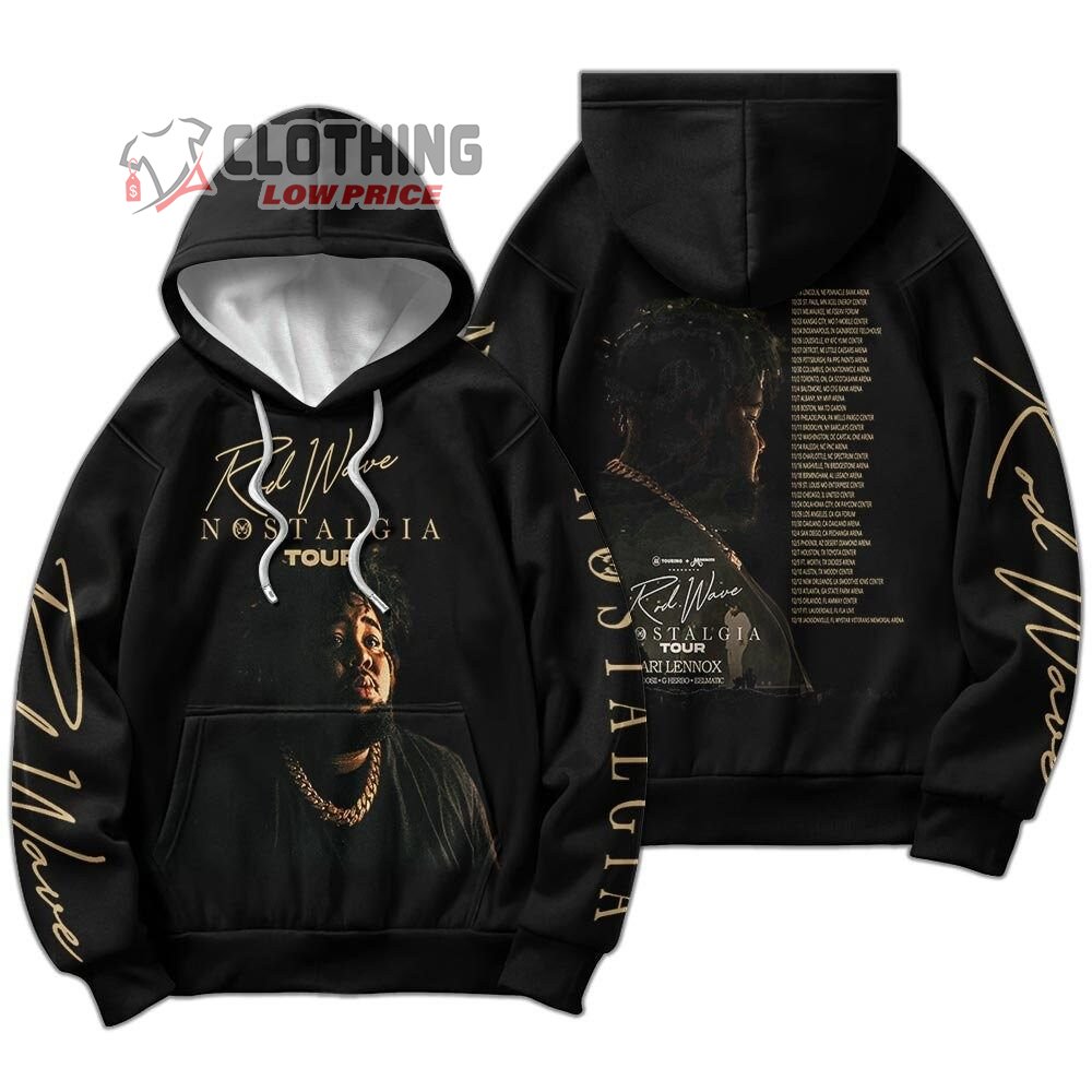 Rapper Rod Wave Tour 2023 3D Merch, Nostalgia Album Shirt, Rod Wave Nostalgia 2023 Tour 3D Tee, Rod Wave 2023 Concert Beautiful Mind Tour 3D Hoodie