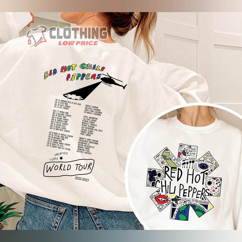 Red Hot Chili Peppers レッチリ　2023 ツアーtシャツ RED HOT CHILI PEPPERS Tシャツ レッチリ ツアー 2024 - メルカリ