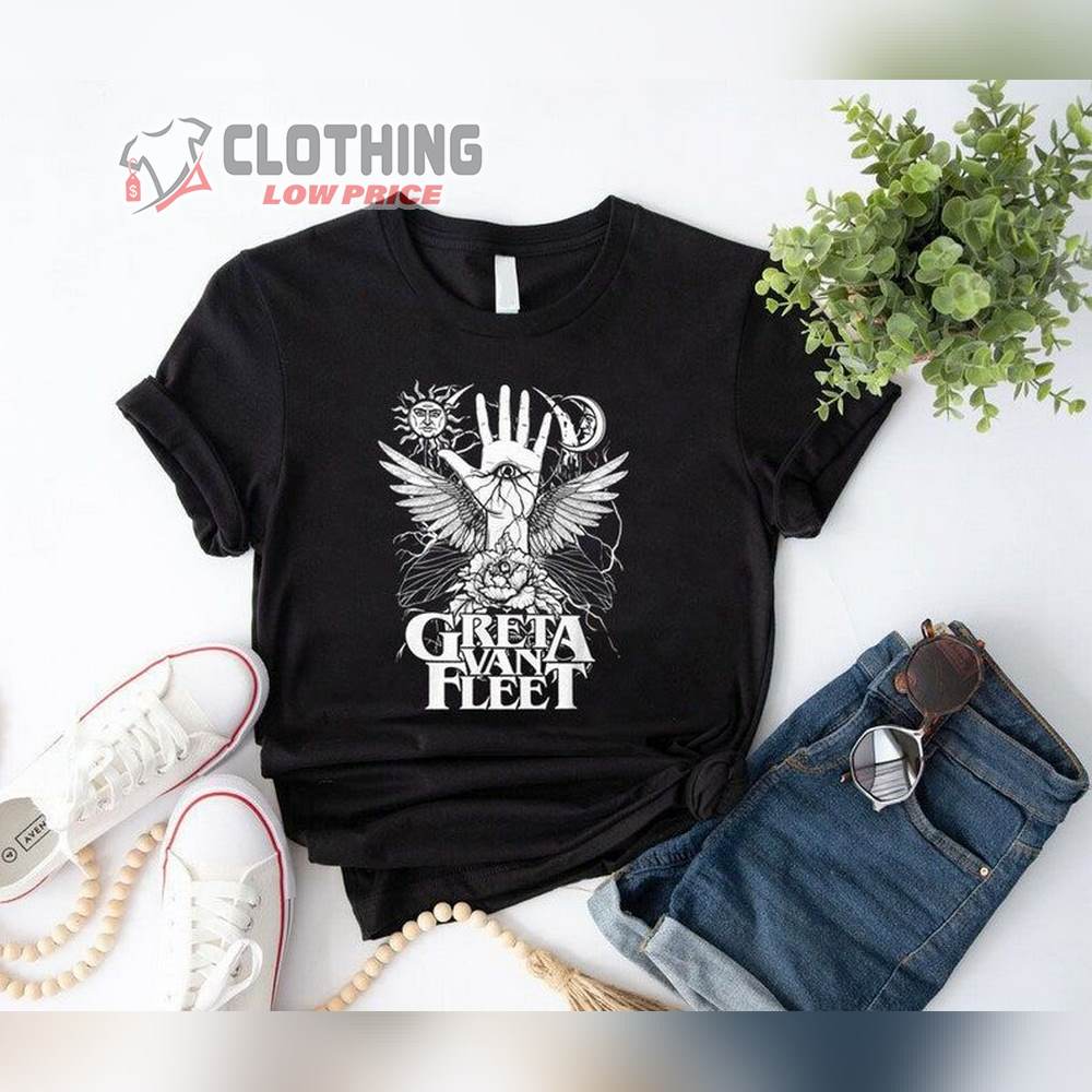 Retro Greta Van Fleet Band Unisex Merch, Greta Van Fleet Rock Music Shirt, Tour 2023 Greta Van Fleet Shirt, Greta Van Fleet New Album Shirt