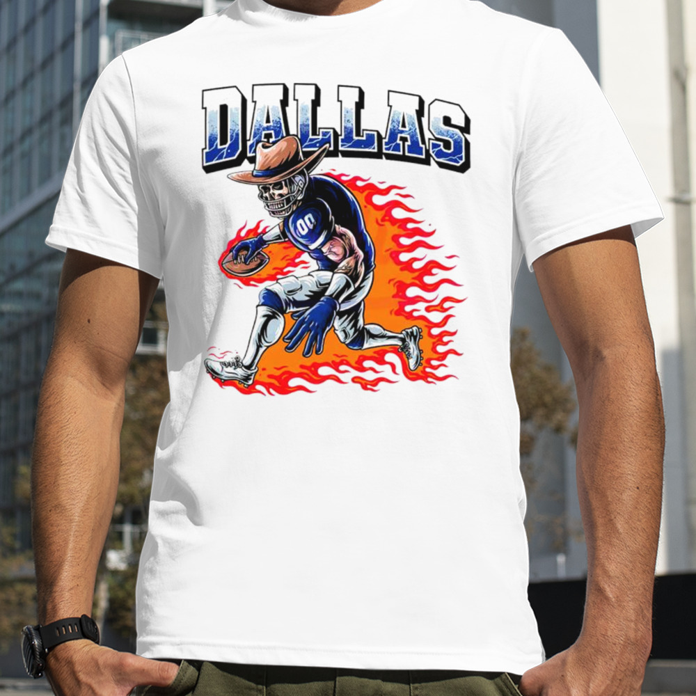 Dallas football Cowboys player fire shirt