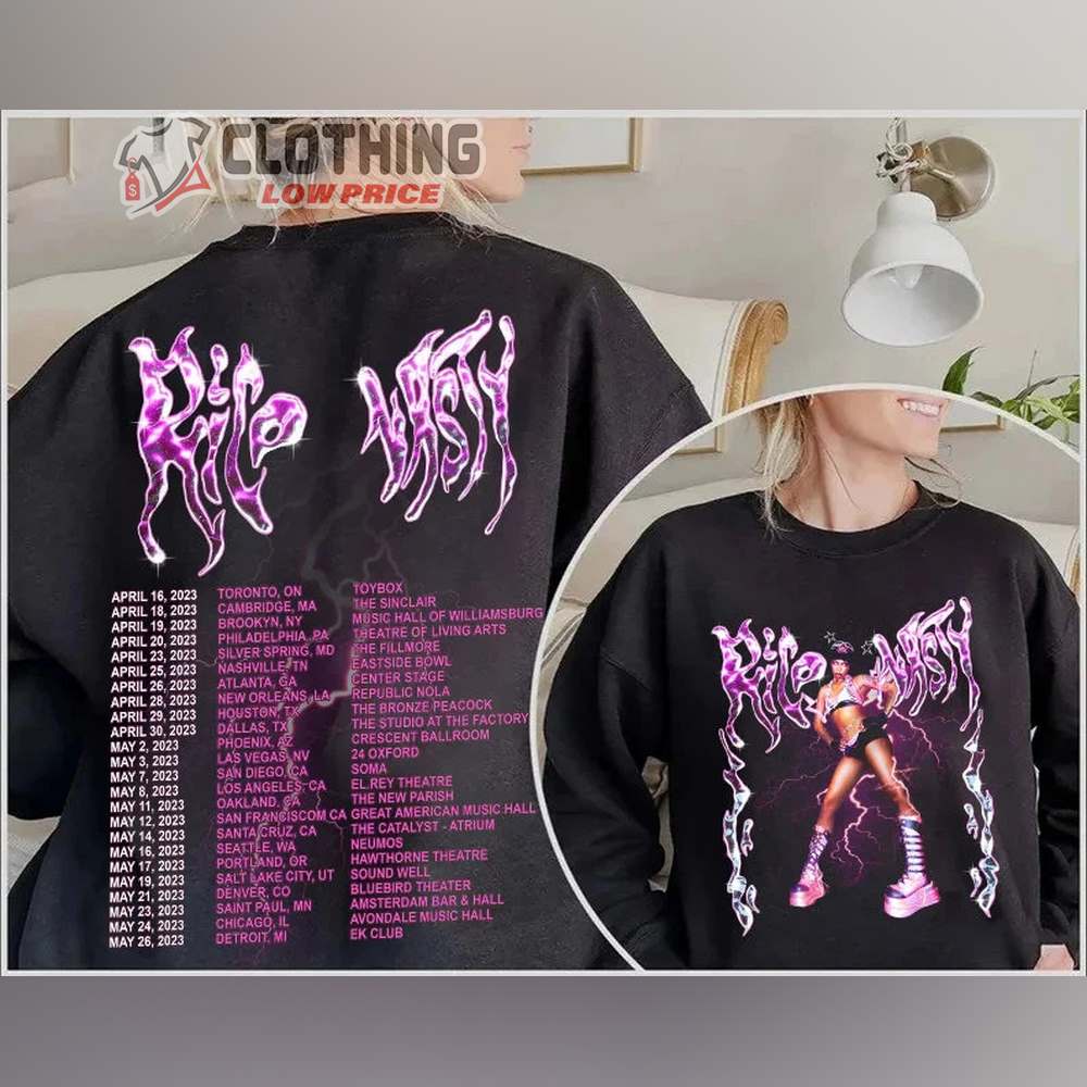 Rico Nasty Rapper Hiphop Music Tour 2023 Shirt, Rico Nasty World Tour 2023 Setlist T-Shirt