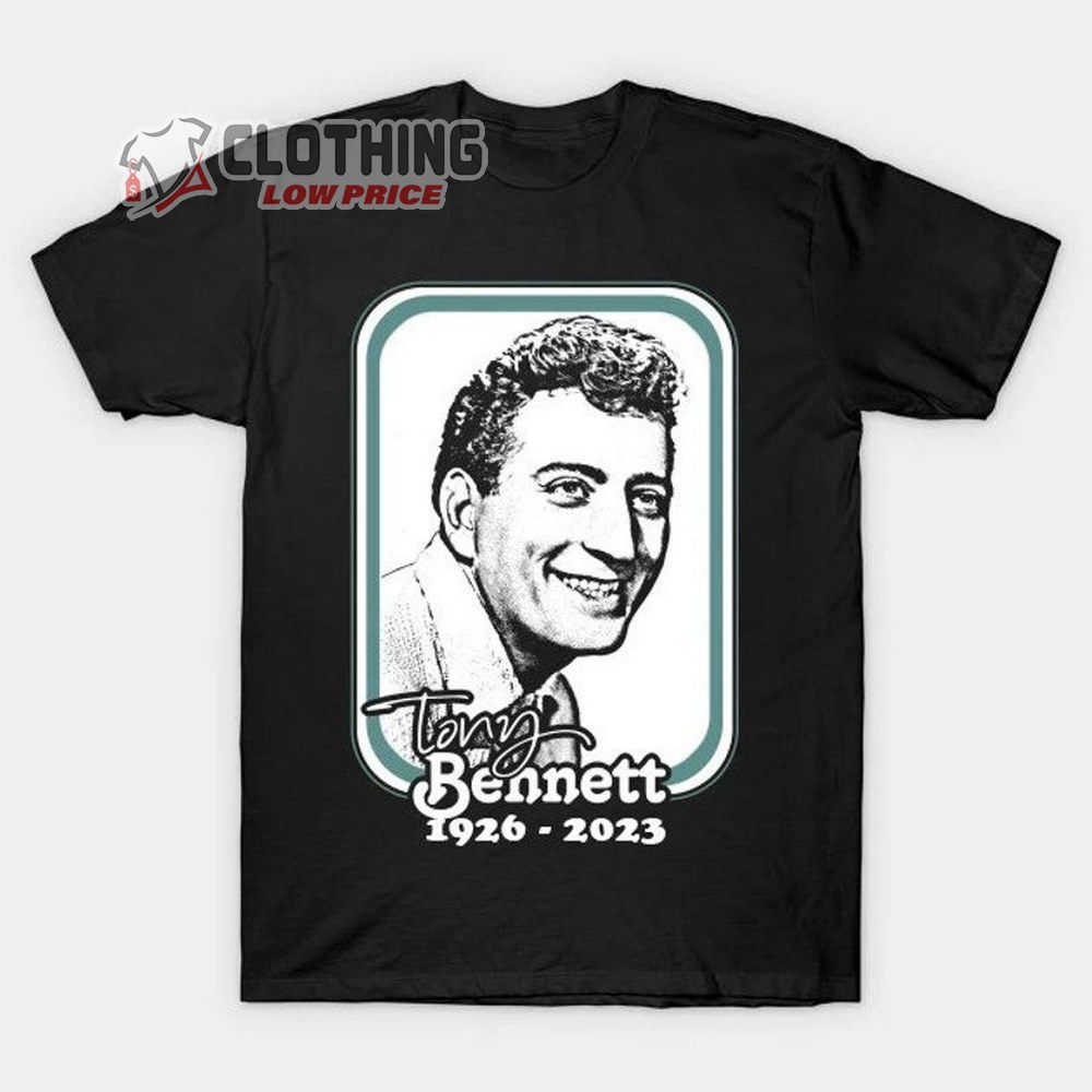 Rip Tony Bennett Vintage 1926 - 2023 Shirt, Tributes To Legendary Singer Tony Bennett Merch