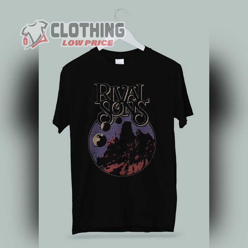 Rival Sons American Rock Band Moon Phases T- Shirt, Rival Sons Band Members Merch, Rival Sons Tour Dates T- Shirt