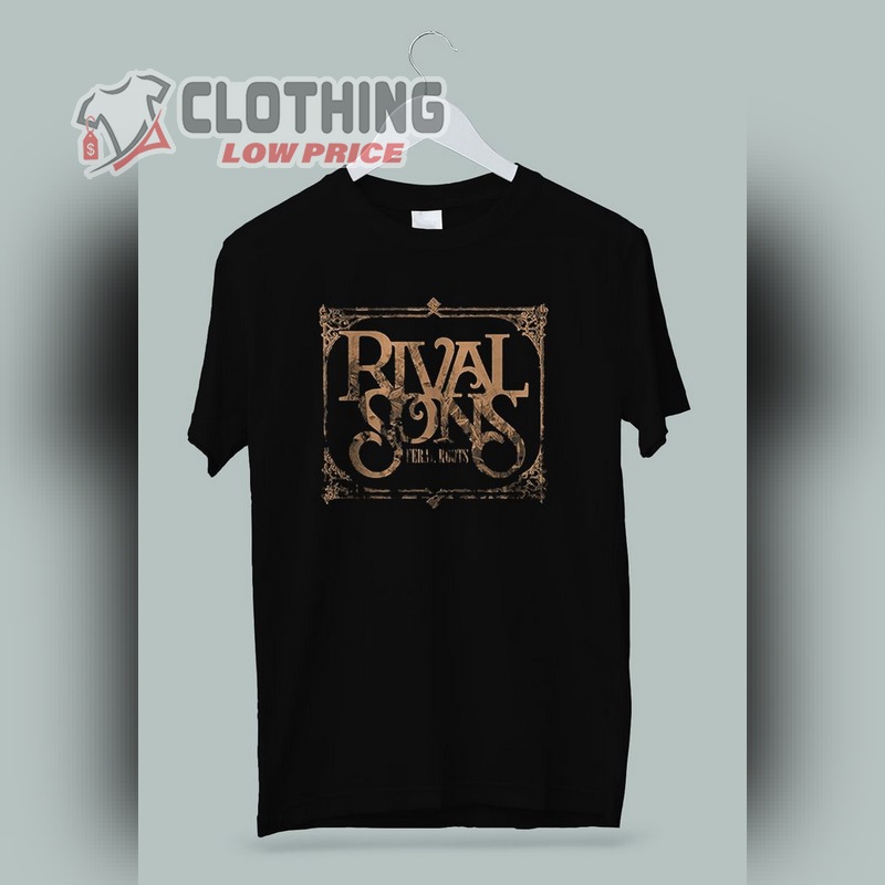 Rival Sons Tour Dates T- Shirt, Rival Sons American Rock Band Roots Frame T- Shirt, Rival Sons Band Members Merch