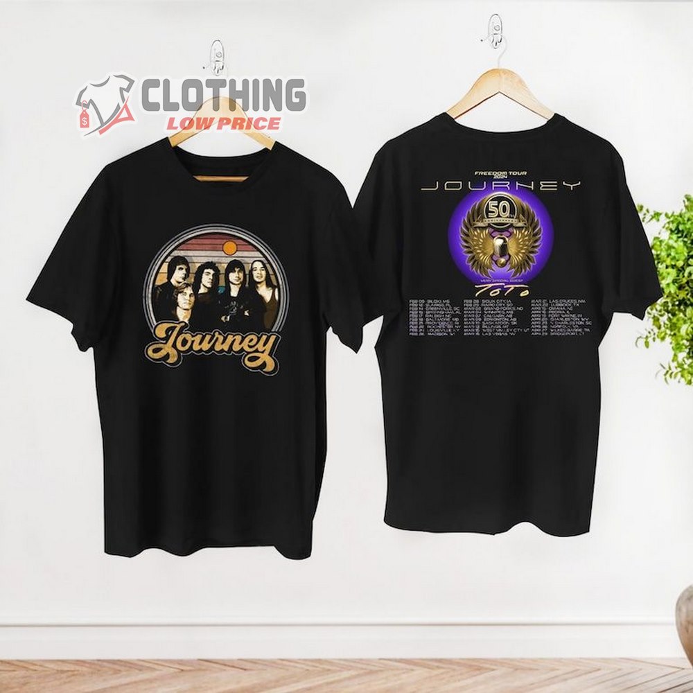 Rock Band Journey Shirt, Journey Band Freedom Tour 2024 Tee, Journey Band Merch, Rock Band Journey Tour 2023 Shirt