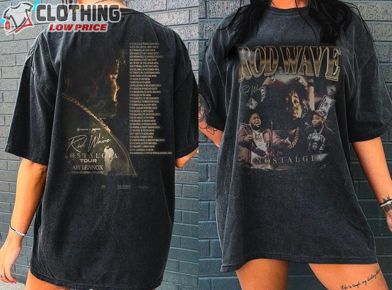 Rod Wave Nostalgia Rap Music Shirt, Rod Wave Nostalgia 2023 Tour Sweatshirt, Rod Wave Tour Tickets Merch