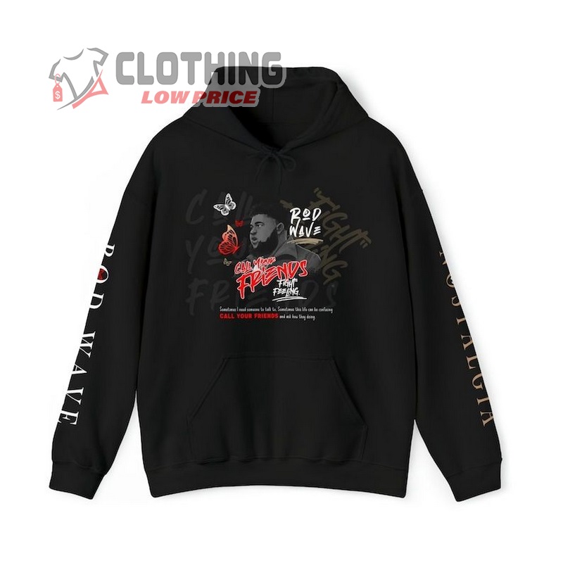 Rod Wave's 2023 Tour Dates The Nostalgia Tour Hoodie, Rod Wave 2023 Concert Tour Dates  Sweatshirt, Rod Wave Tour Tickets Merch