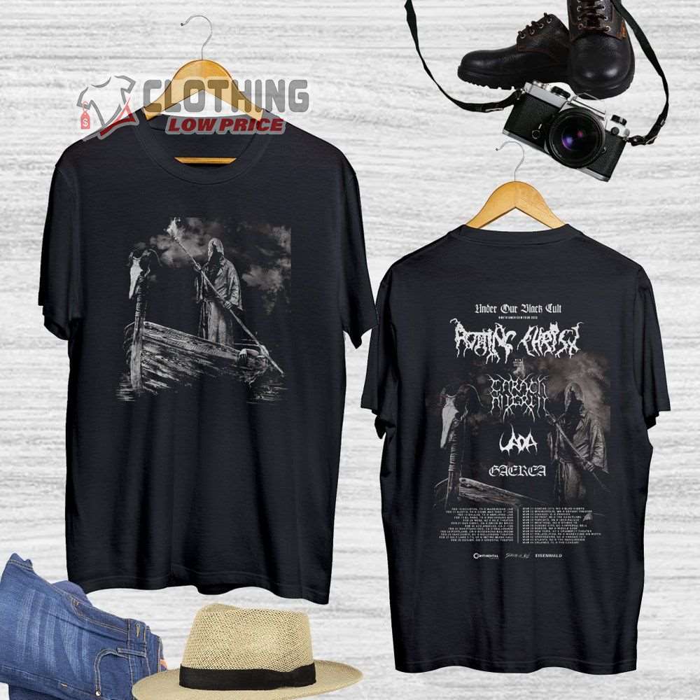 Rotting Christ Under Our Black Cult Merch Rotting Christ Shirt Rotting Christ Tour 2023 Setlist T-Shirt