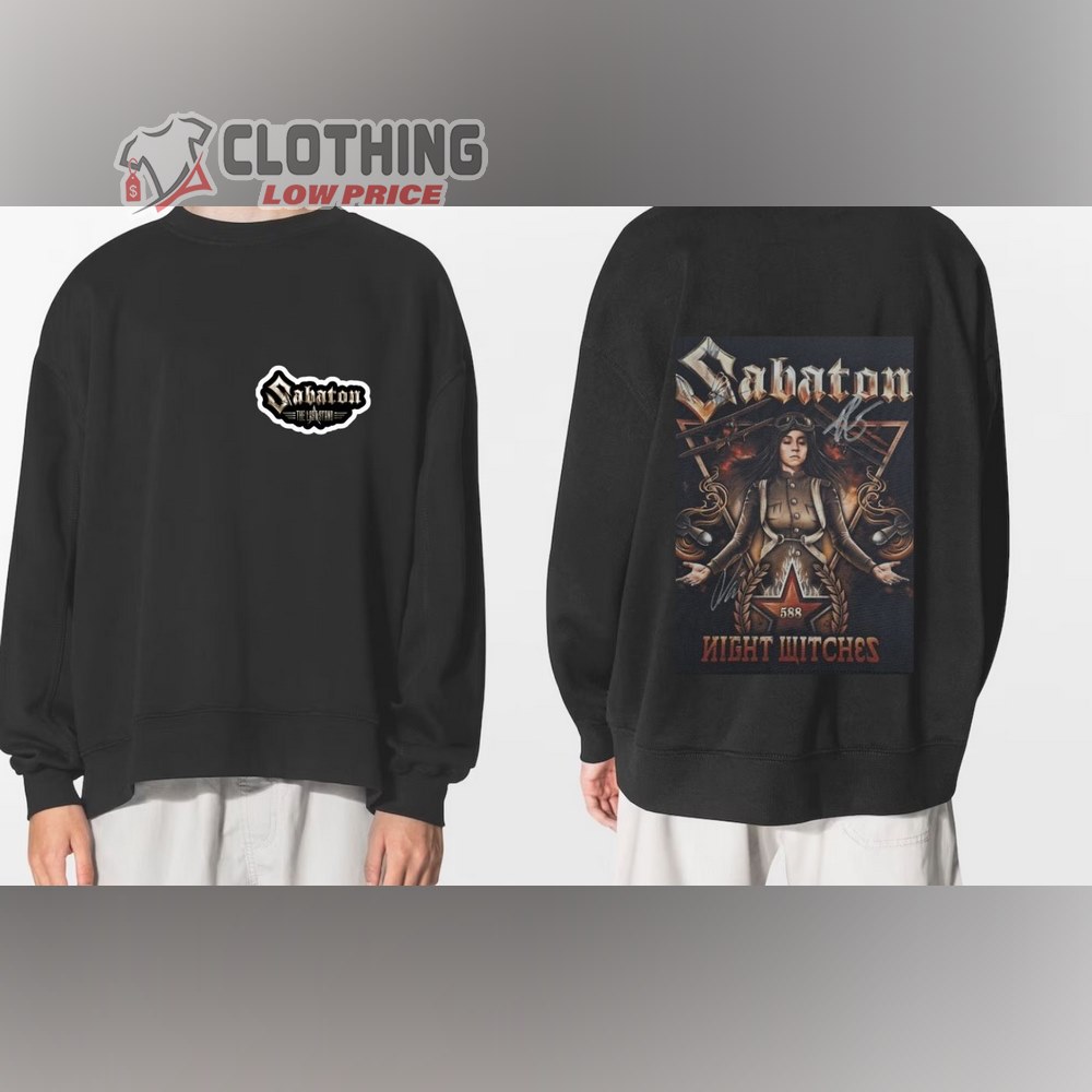 Sabaton Night Witches Sweatshirt, Sabaton Sabaton Merch, Sabaton Shirt, Sabaton Sweden Shirt, Sabaton Tour Tee, Sabaton Fan Gift