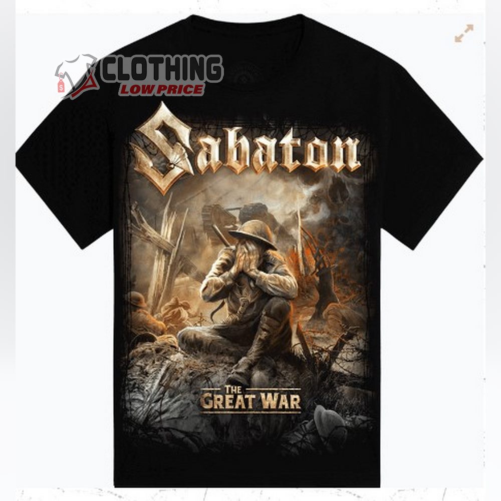 Sabaton The Great War T-Shirt, Sabaton Tour Shirt, Sabaton Shirt, Sabaton Tour 2024, Sabaton Tour Merch, Sabaton Fan Gift