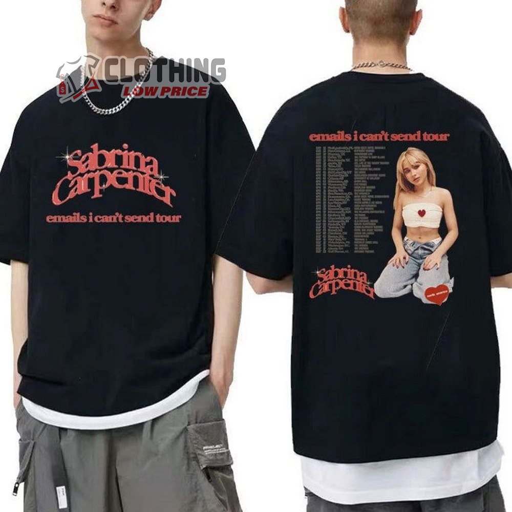 Sabrina Carpenter Email I Can'T Send Tour 2023 Shirt, Sabrina Carpenter Email I Can'T Send Tour Sweatshirt, Sabrina Carpenter Tour Dates Merch, Sabrina Carpenter Tour 2023 T-Shirt