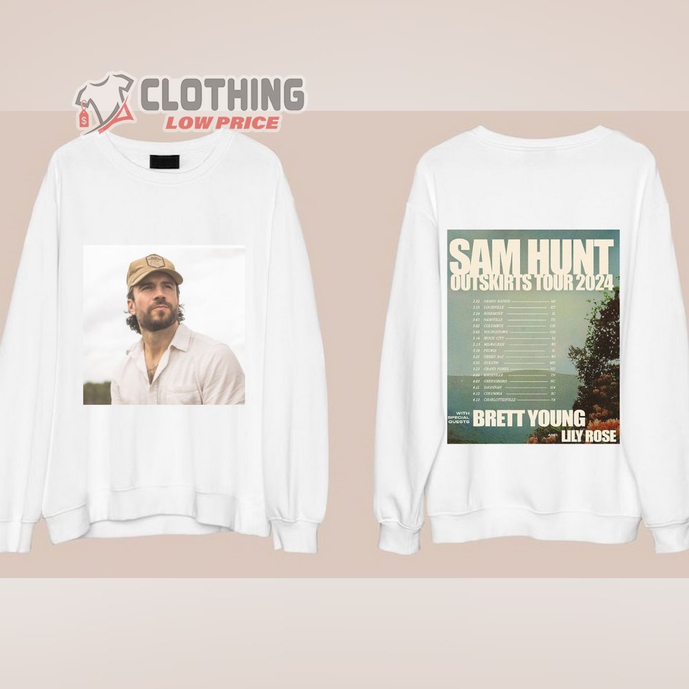 Sam Hunt Outskirts Tour Shirt, Sam Hunt 2024 Merch, Sam Hunt Tour Shirt, Outskirts, Sam Hunt Fan Gift