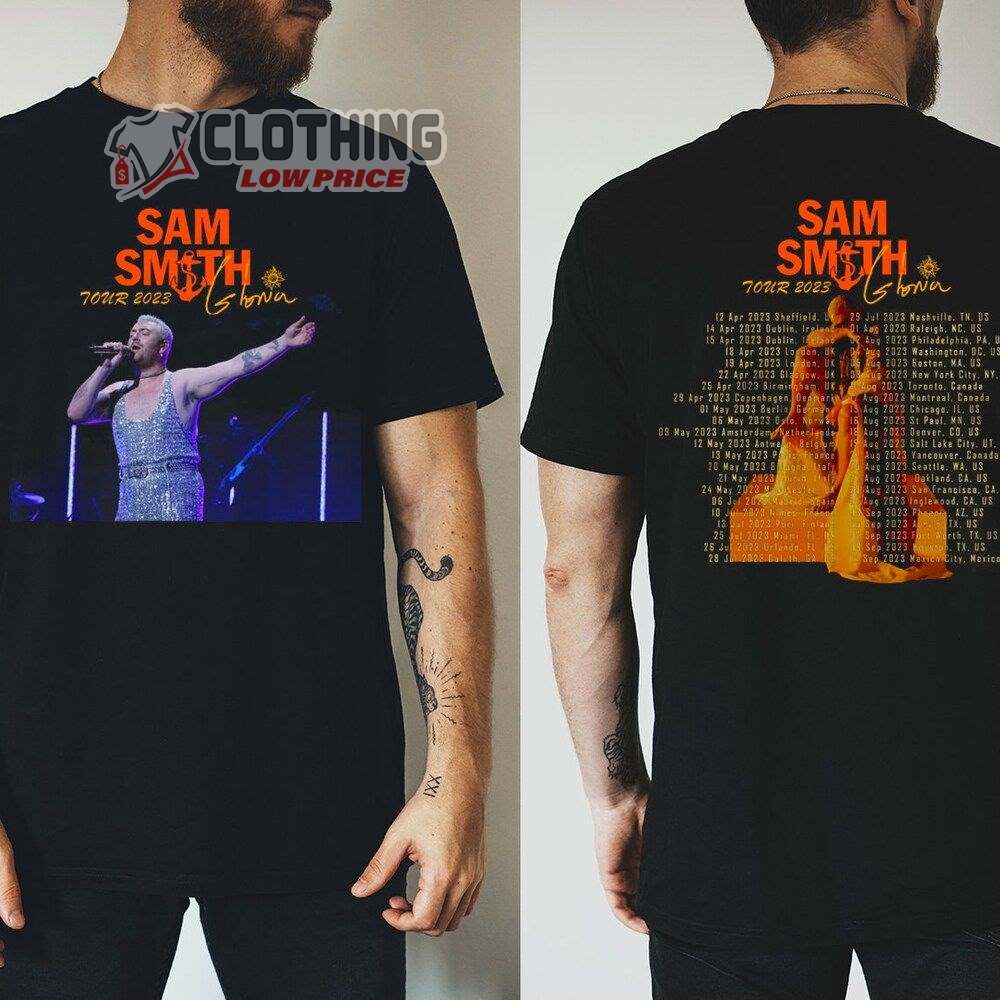 Sam Smith Gloria World Tour 2023 Tickets Merch, Sam Smith North American Tour 2023 Shirt, Sam Smith Gloria Tour Setlist 2023 T-Shirt