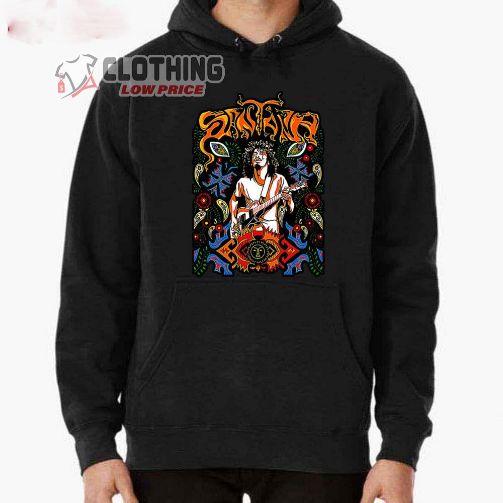 Santana Tour 2023 Europe Shirt, Best Of Guitarist Legend Carlos Santana Popular Hoodie, Santana Guitar Solo Sweatshirt