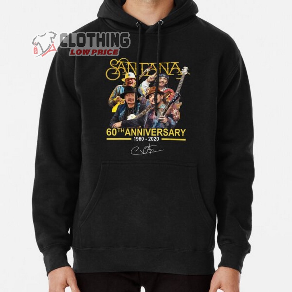 Santana Tour 2023 Europe Shirt, Santana Concert 2023 Gift For Fan, Thank You For The Memories Santana 60th Anniversary Shirt