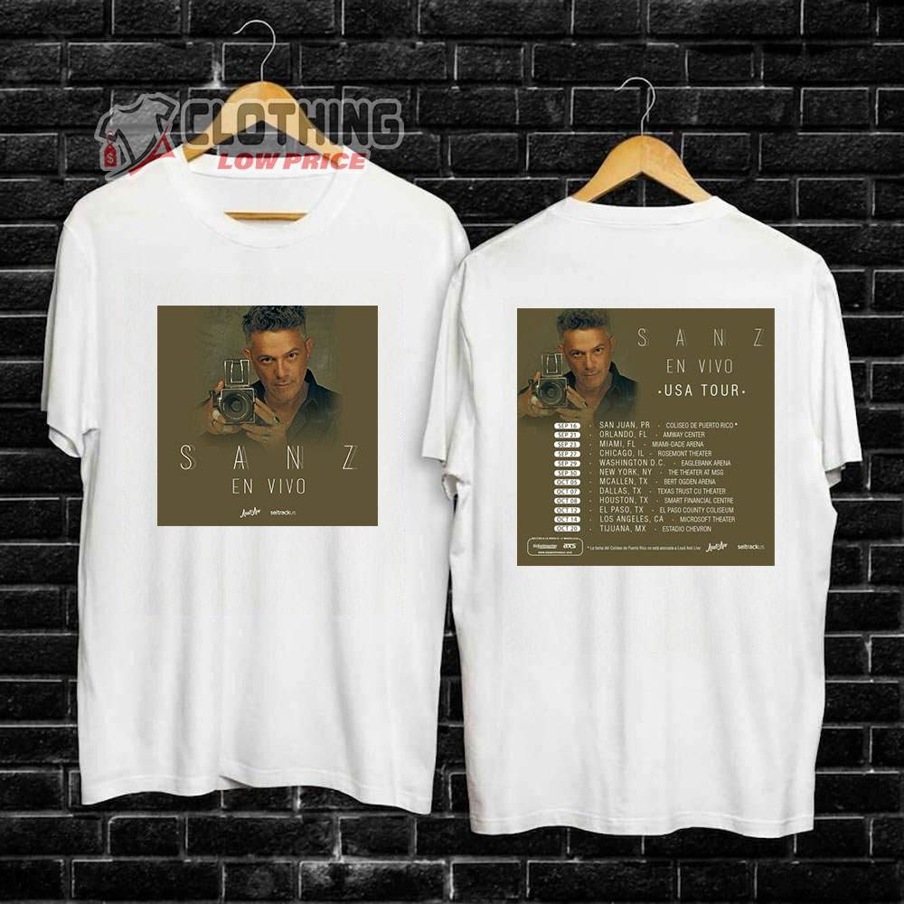 Sanz En Vivo USA Tour 2023 Merch, Sanz En Vivo USA Tour Shirt, Sanz En Vivo World Tour 2023 Tickets T-Shirt