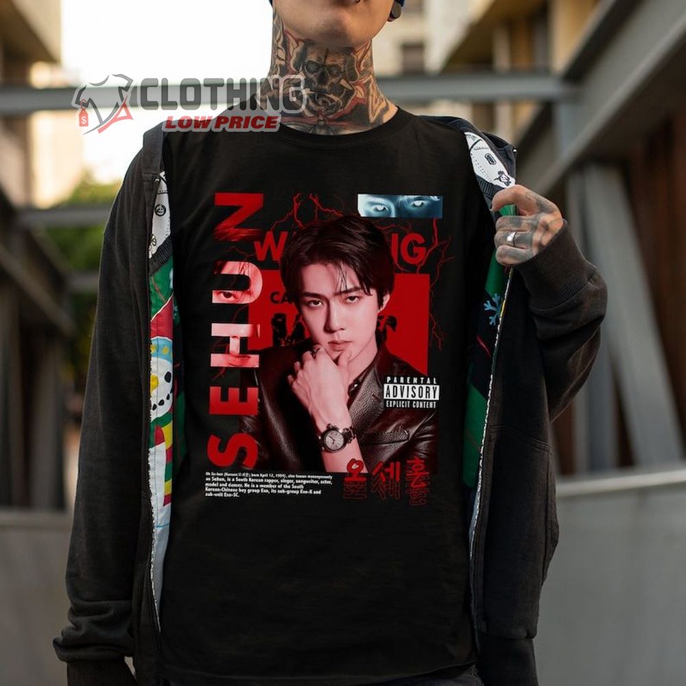 Sehun Exo Shirt, Sehun Exo Graphic Tshirt, Sehun Exo Kpop Shirt, Magazine Cover Aesthetic Kpop Shirt, Exo Come Back Merch