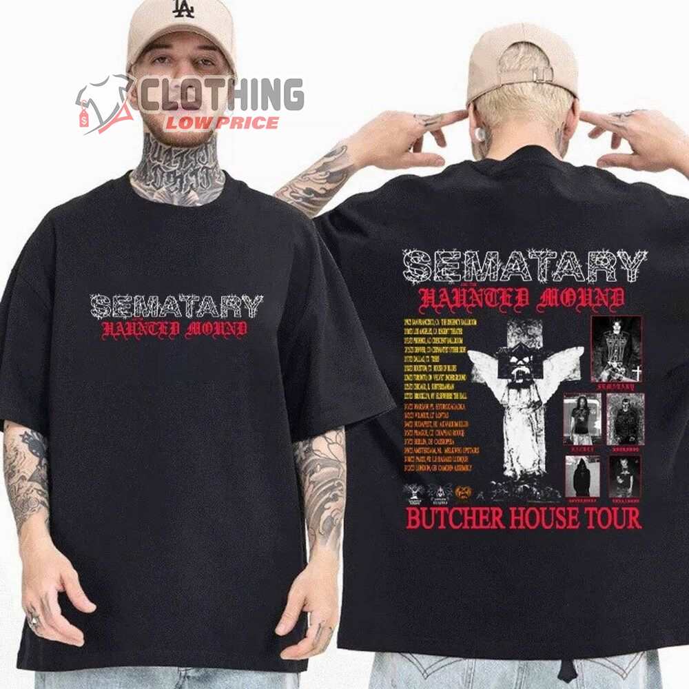 Sematary Butcher House 2023 Tour Merch Sematary And The Haunte Shirt Sematary World Tour 2023 T-Shirt