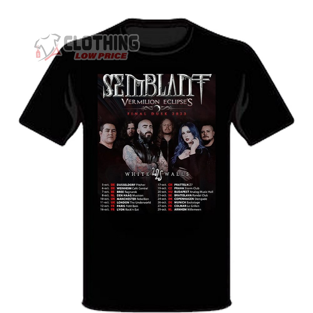 Semblant Tour 2023 Schedule Merch, Semblant Tour 2023 Tickets T-Shirt