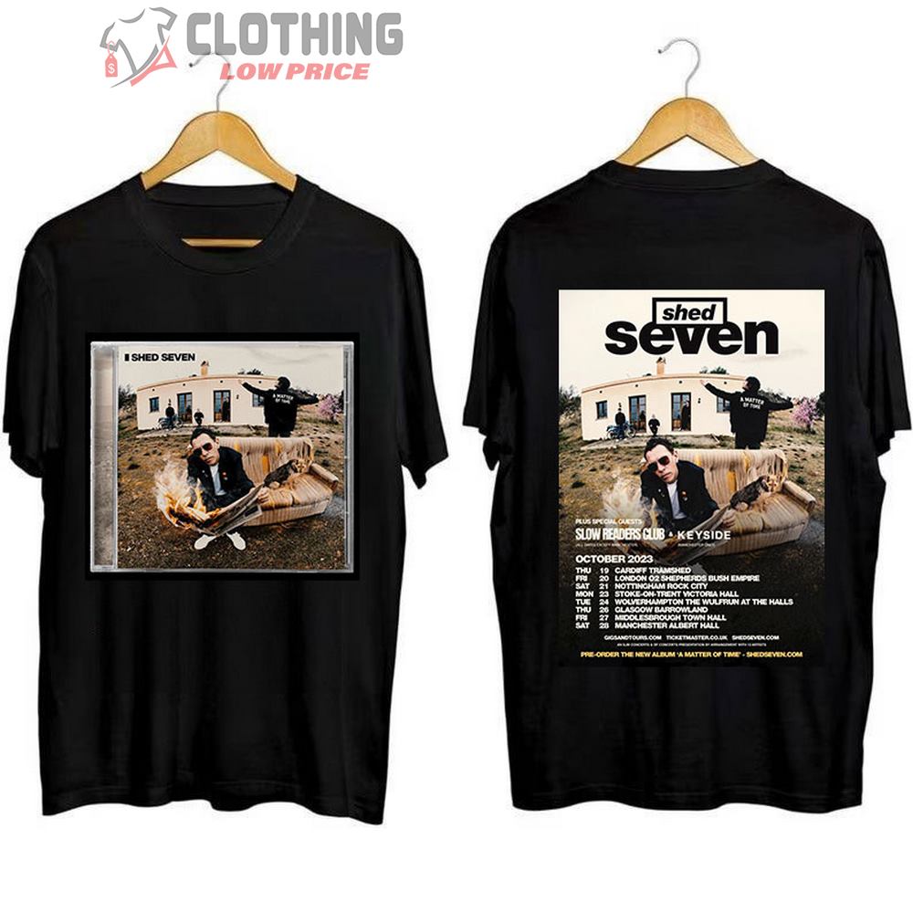 Shed Seven UK Tour October 2023 Merch, Shed Seven Tour 2023 Tickets Shirt, Shed Seven New Album T-Shirt