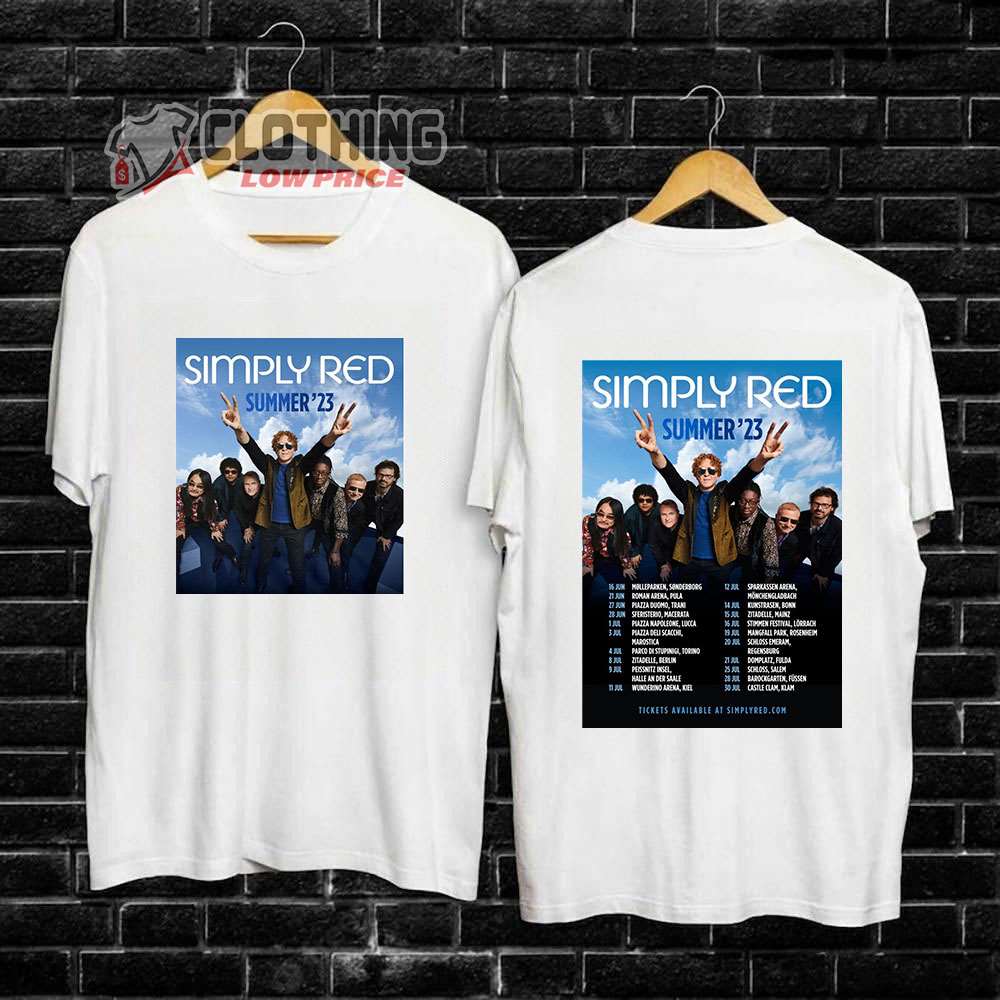 Simlpy Red Summer'23 Tour Merch, Simlpy Red Tour 2023 UK Tickets Shirt, Simlpy Red New Album T-Shirt