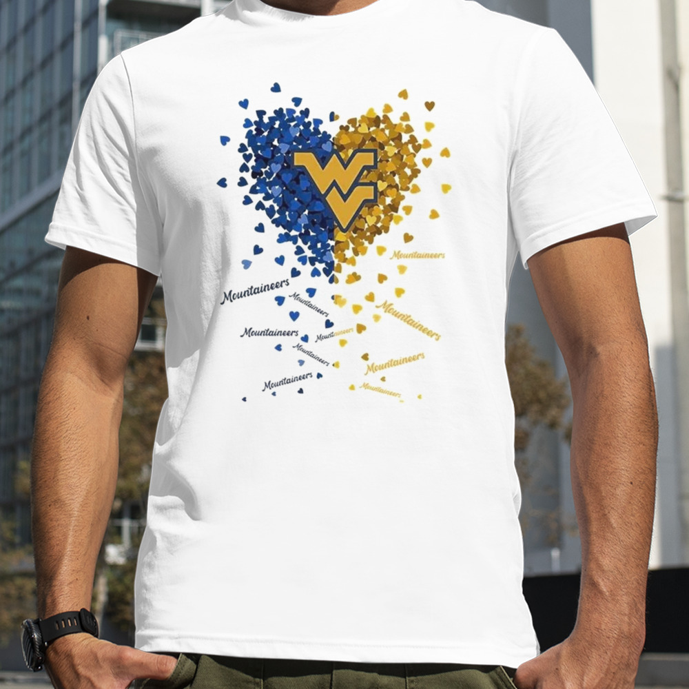 West Virginia Mountaineers Tiny Heart Shape 2023 Shirt