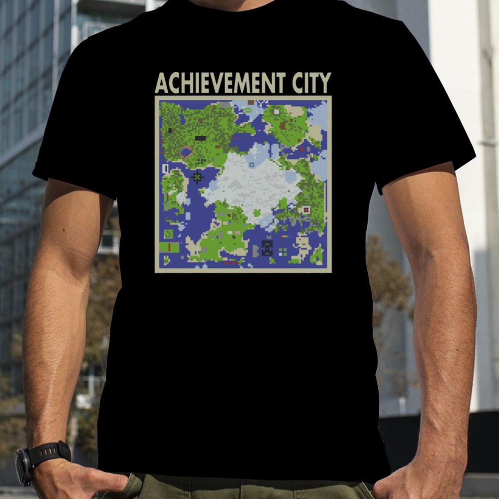 Achievement City Map Achievement Hunter shirt