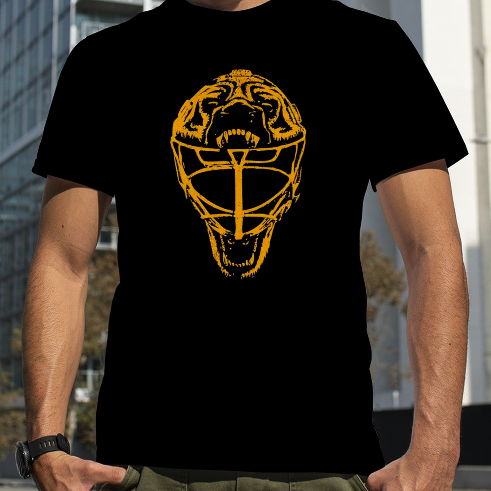 Boston Bruins Andy Moog goalie mask shirt