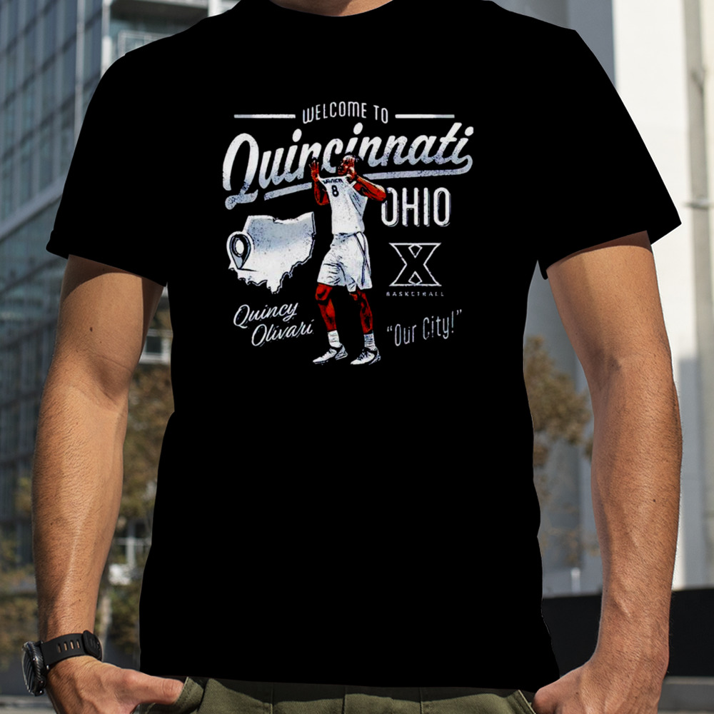 Cincinnati Quincy Olivari welcome to quincinnati shirt