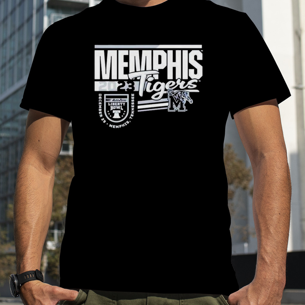 College Football Bowl Games 2023 Liberty Bowl Memphis Tigers Logo T-shirt