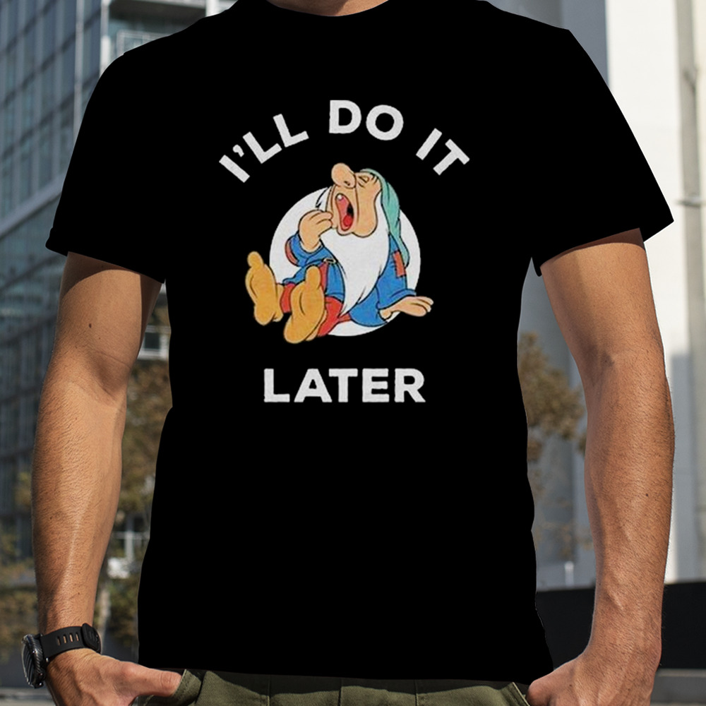 Disney Snow White And The Seven Dwarfs Sleepy Do It Later T-shirt