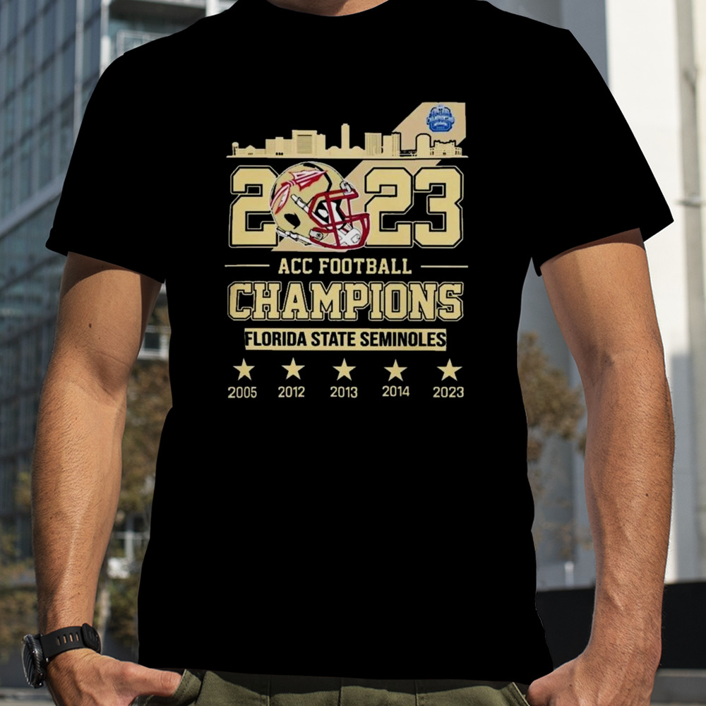 Florida State Seminoles Acc Football Champions 2005-2023 T-shirt