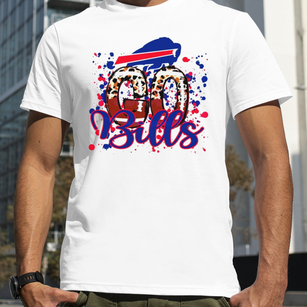 Go Bills leopard pattern football shirt